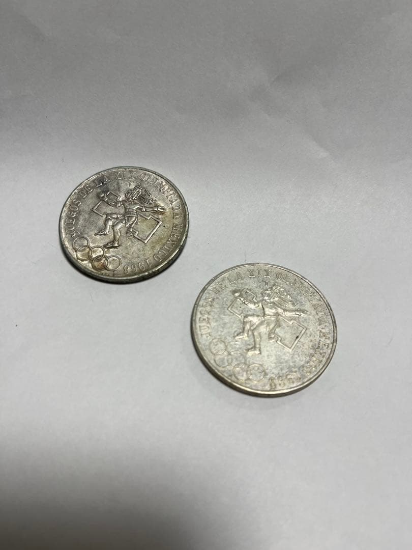 メキシコオリンピック記念硬貨25ペソ　1968年 2枚