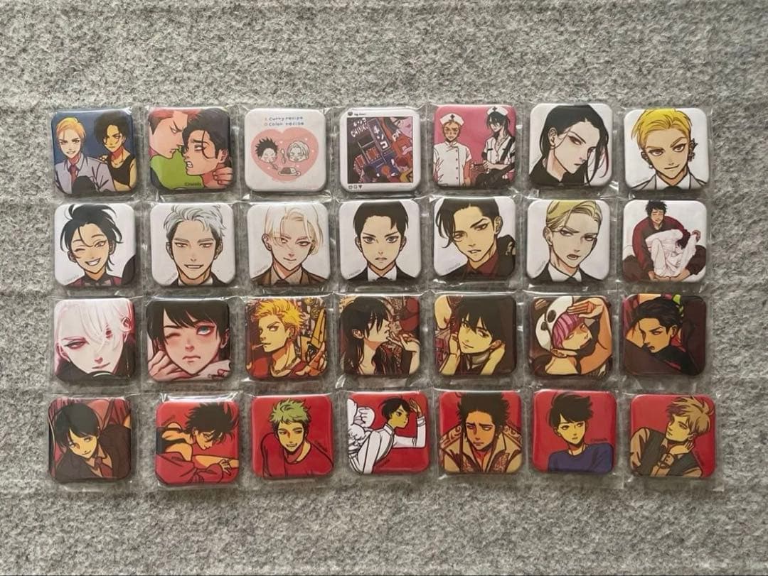 はらだ先生 HKL ハッピークソライフ展 缶バッジ