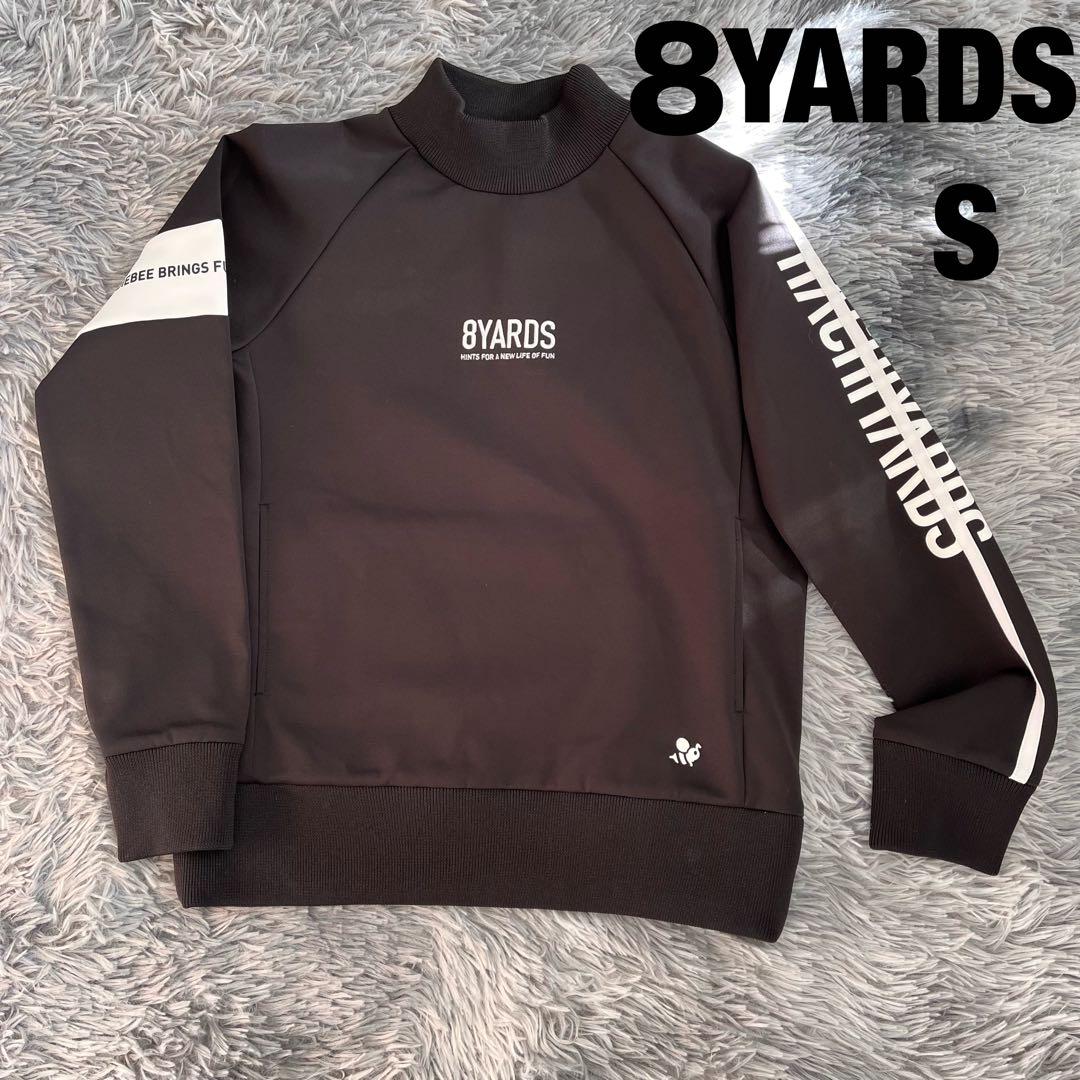 8YARDS☆モックネックプルオーバー Sサイズブラック