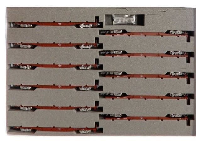KATO 10-1317 コキ50000(グレー台車)コンテナ無積載11両セット