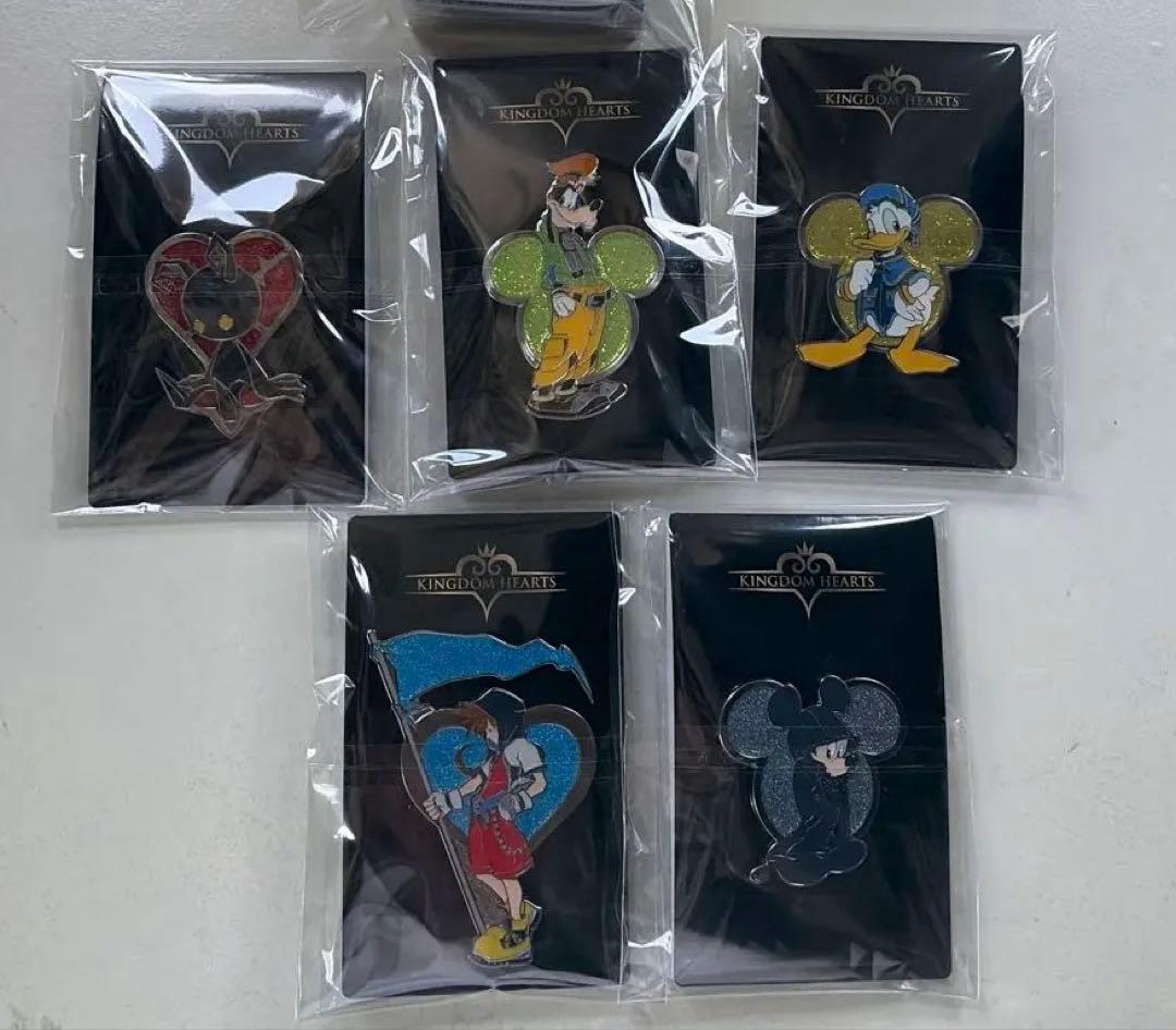 キングダムハーツ ロフト ピンズ 全5種類セット　ディズニー　トランプ