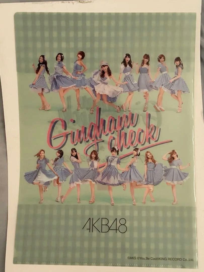 AKB48 クリアファイルA4サイズ　27thシングル　　ギンガムチェック