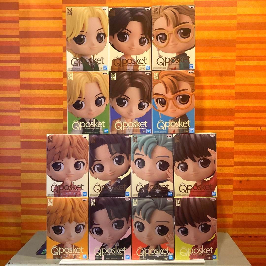 BTS TinyTAN Qposket フィギュア 全１４種 フルコンプセット