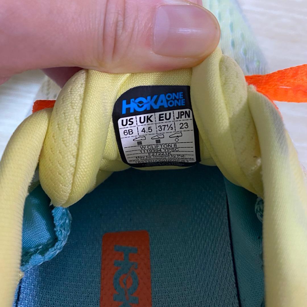 ホカネオネオ　クリフトン8 HOKA ランニング　シューズ　黄色
