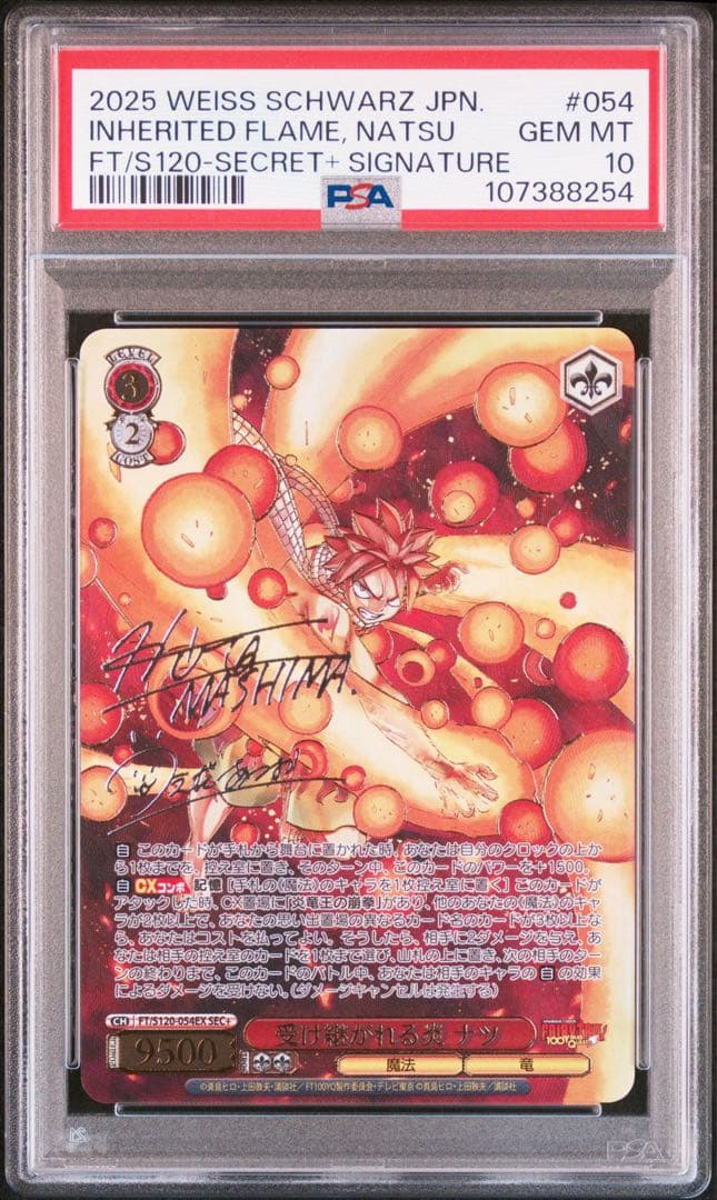 受け継がれる炎　ナツ　SEC+　フェアリーテイル　psa10