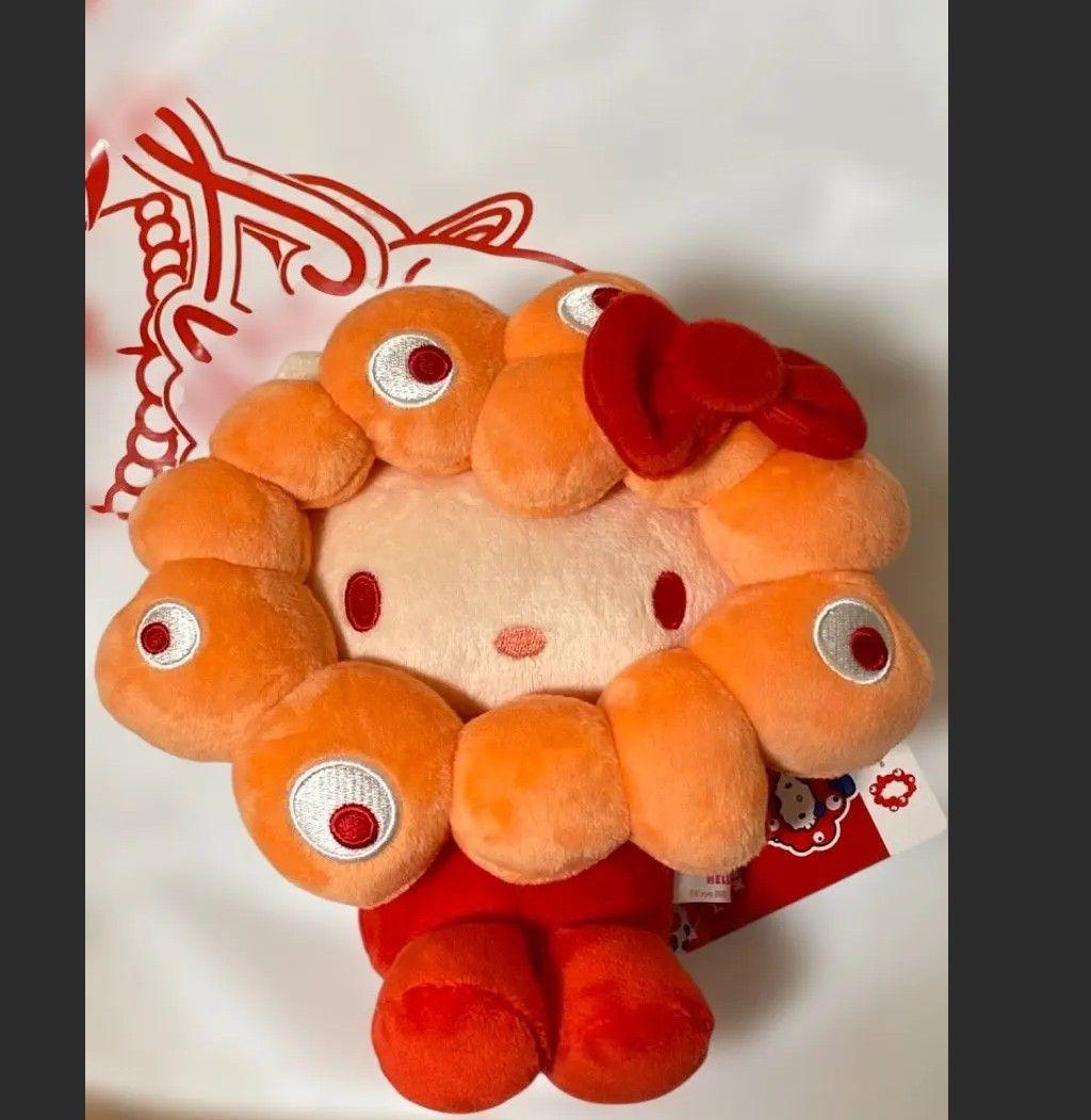 サンリオミャクミャク　推しカラー　キティ　ぬいぐるみM