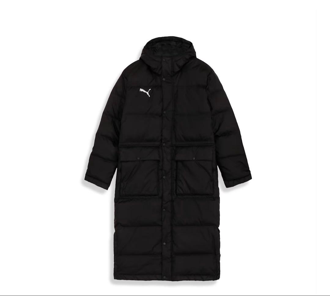 PUMA TEAMLIGA ロングダウンコート ブラック！新品タグ付き