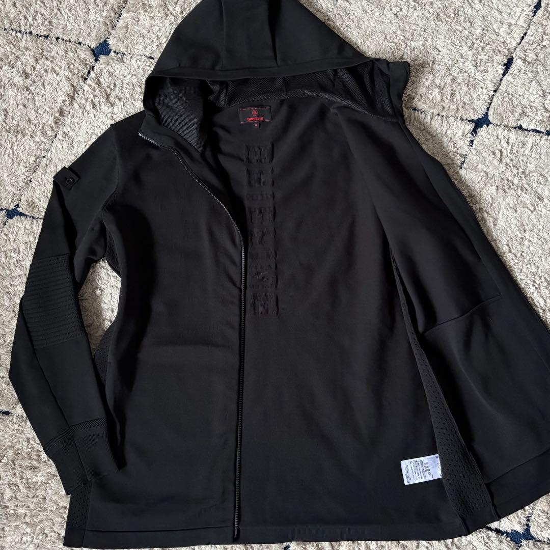 【美品✨】ブリーフィング　ニットジャケット　パーカー　XL ジップ　ブラック　黒