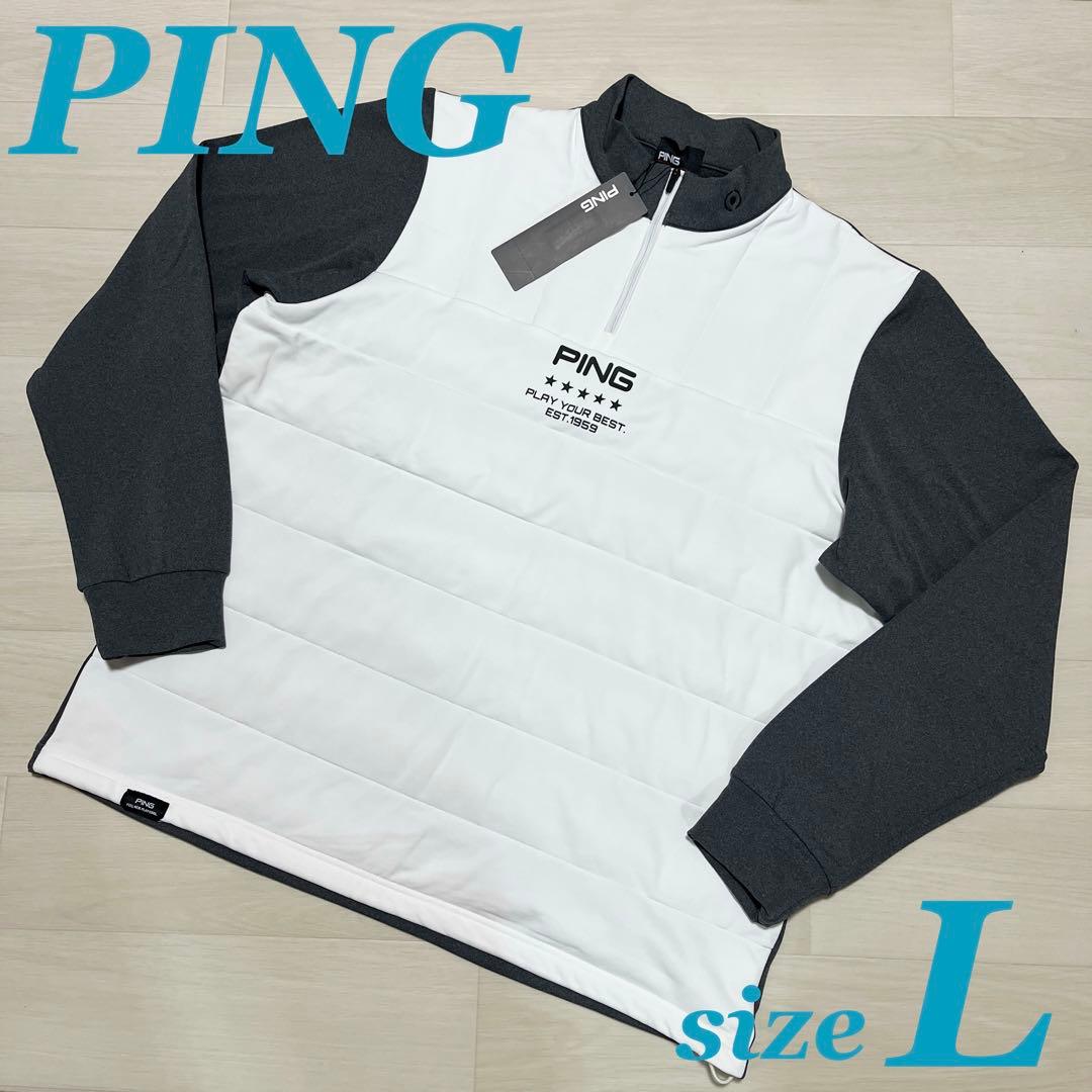 専用 ピン PING 中綿 ハイネック エアーフレイク ゴルフ シャツ 冬