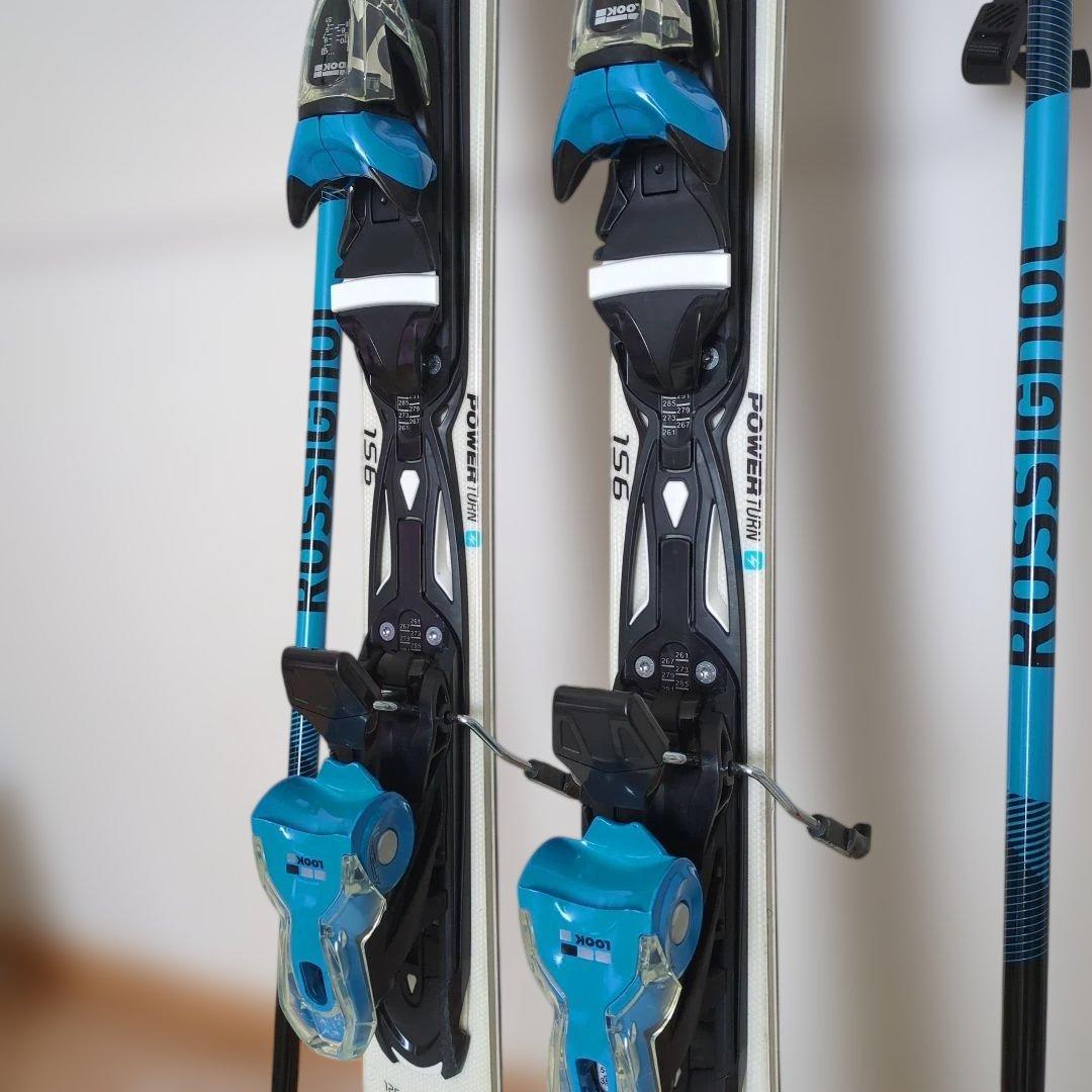 ROSSIGNOL Power Turn スキー 156cm ポール付き