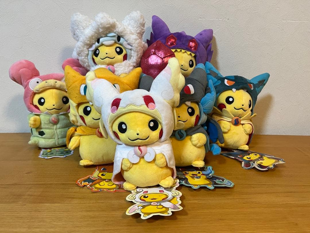 ポンチョを着たピカチュウ ぬいぐるみ　セット