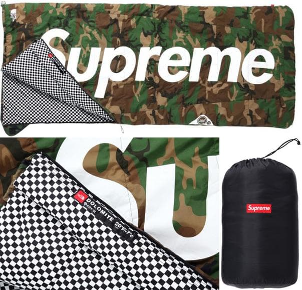 Supreme 迷彩柄 寝袋 Dolomite THE NORTH FACE