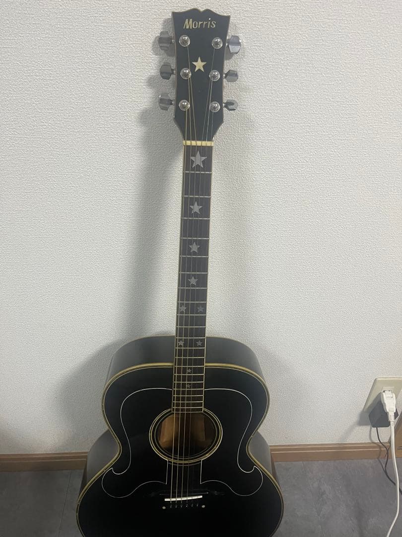 Morris アコースティックギター ブラック
