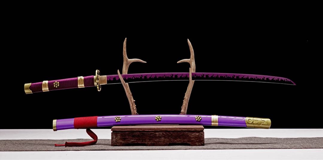 ワンピースシリーズ紫閻魔 模造刀 居合刀 武士道 ロールプレイ 手鍛造打