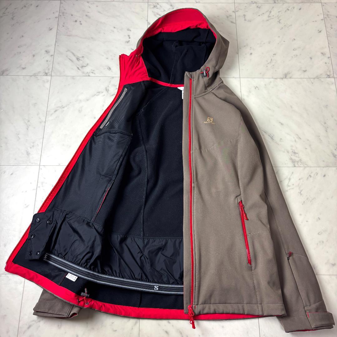 サロモン S スキーウェア スノーボードウェア レディース 茶 Salomon