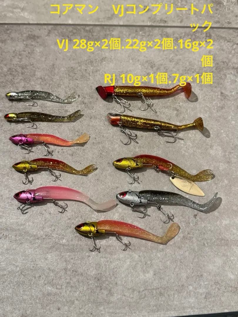 コアマン　VJ各種RJ各種　ルアー 10個セット 収納ケース付き
