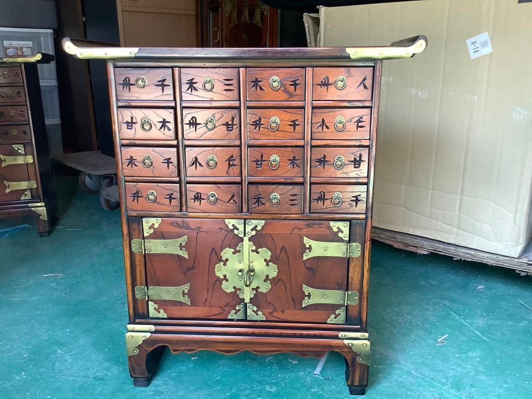 [z693]薬箪笥　アンティーク家具　李朝