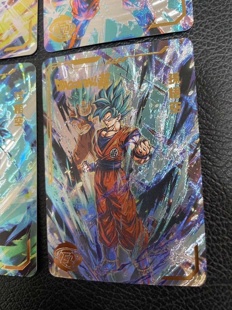 ④超サイヤ人ゴッド、ブルー孫悟空　6枚　海外版　ヒストリーオブドラゴンボール
