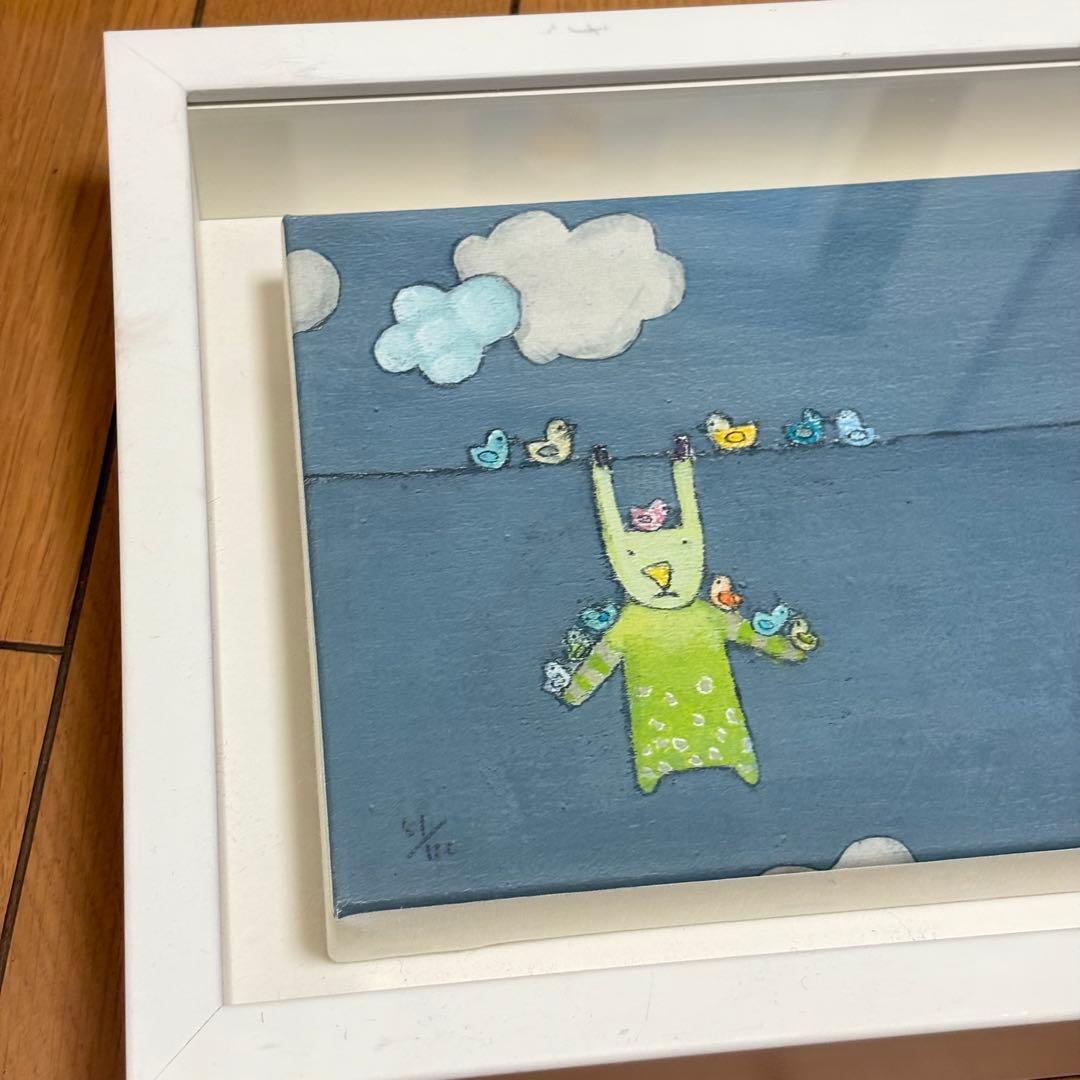 キロメロKiro.Melo お外にほすの ジクレー 版画 作者自筆サイン