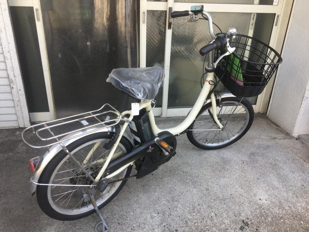地域限定送料無料　パス　シオン　12,3AH　小径車　白②　神戸市　電動自転車