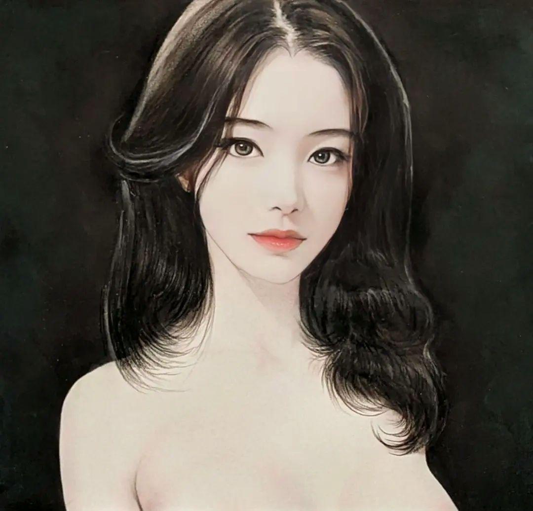 美人画『三白眼の妖艶美女❤️』 A3 特大サイズ
