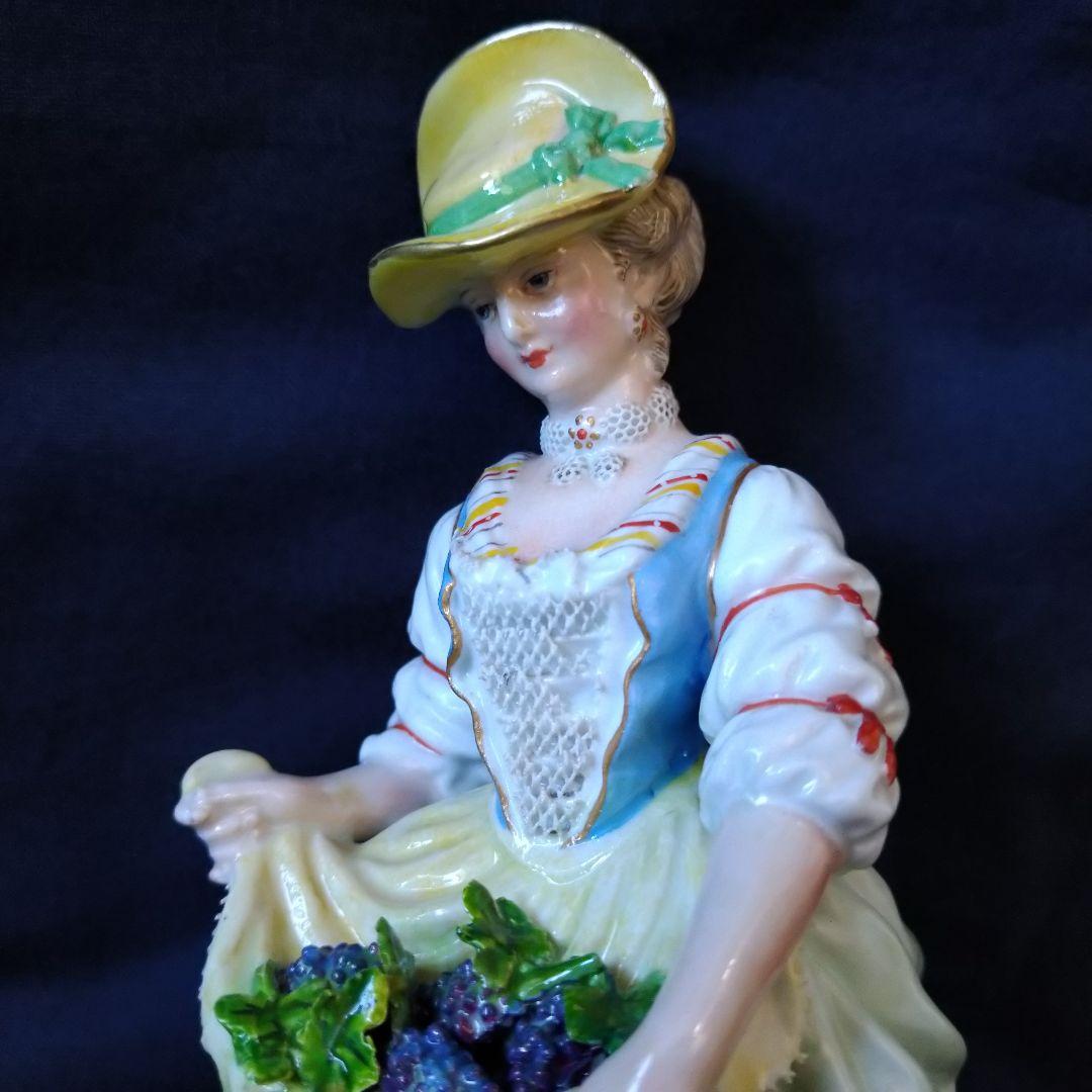✤1924年以前マイセン(Meissen)フィギュリン✤『葡萄の収穫』✤