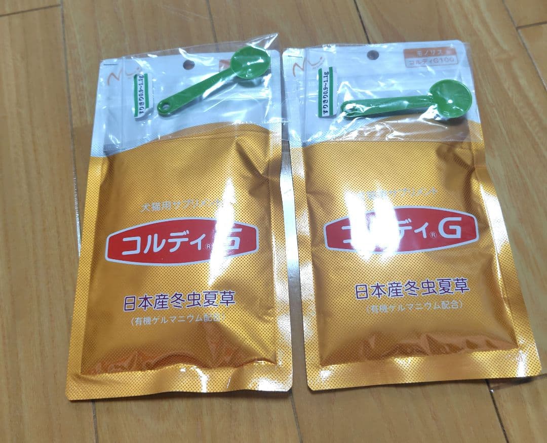 モノリス コルディG 100g スプーン付き✕2個 日本産冬虫夏草を含む犬猫用