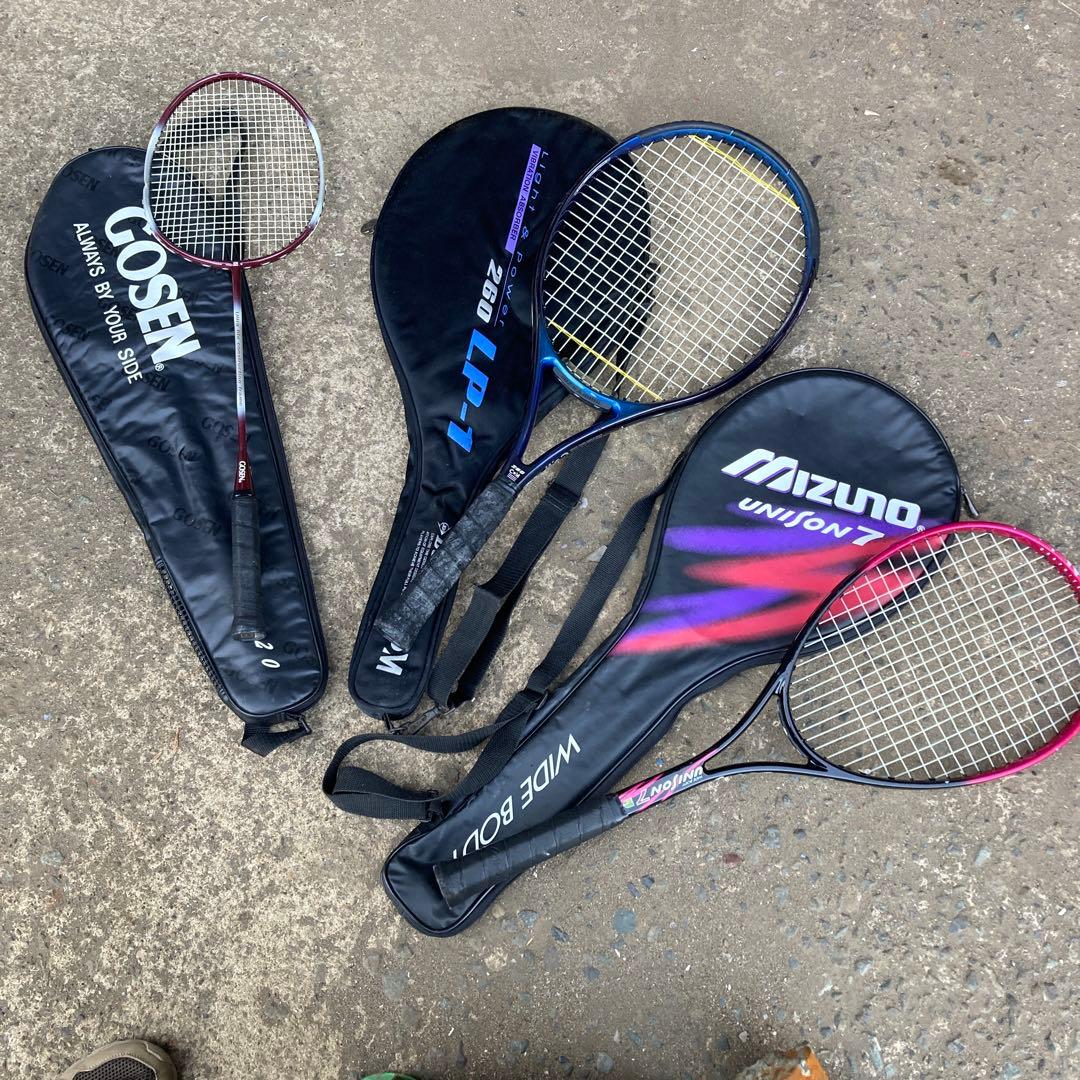 Mizuno Union 7 バドミントンラケットいろいろ3本セット