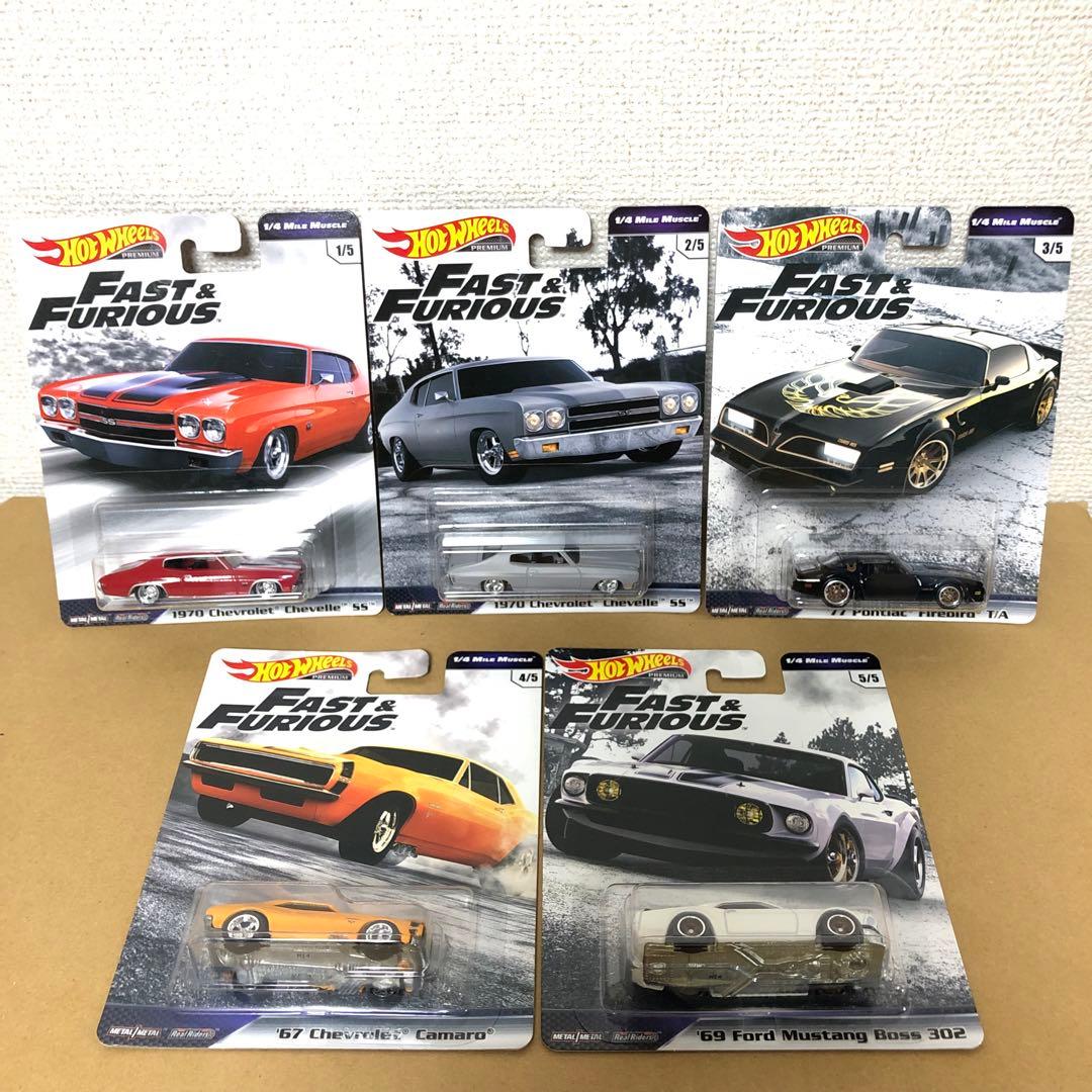 5台セット　ホットウィール　ワイルドスピード　1/4 MILE MUSCLE
