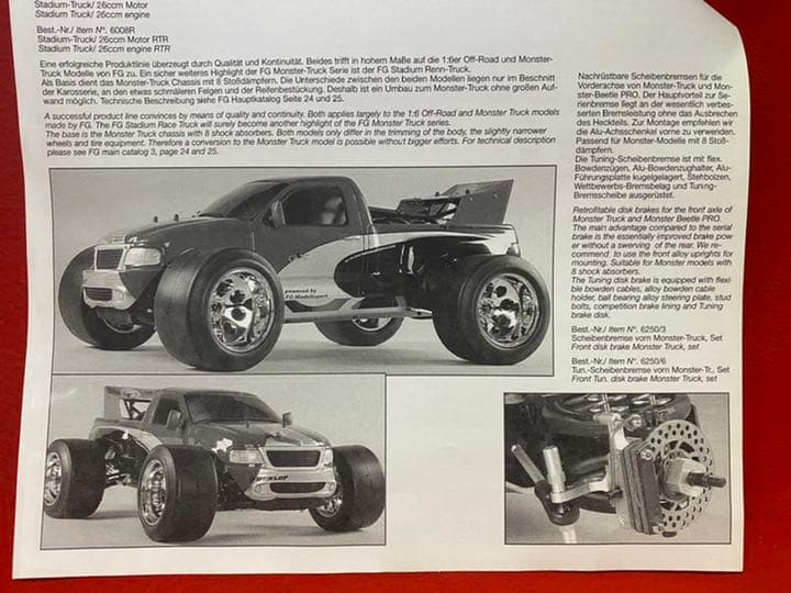FG 1/5&1/6 モンスター トラック用 フロントディスクブレーキ