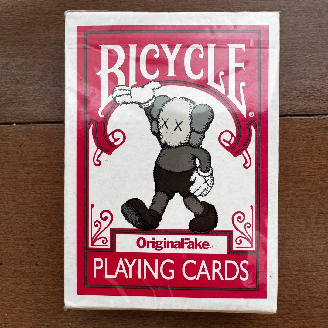 未開封 original fake bicycle kaws トランプ カウズ