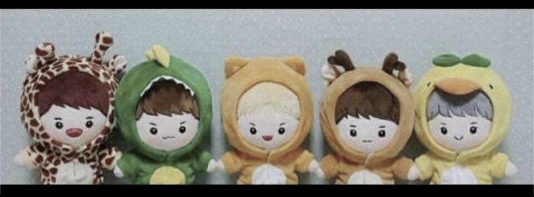 シャニモン 特典2種類フル 着替え＋スタイ/パンツ ぬいぐるみ SHINee