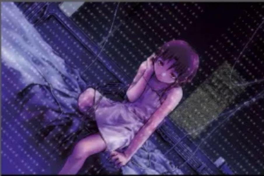 【小傷有】円環帰点 安倍吉俊 lain 自筆サイン入り B2ポスター D
