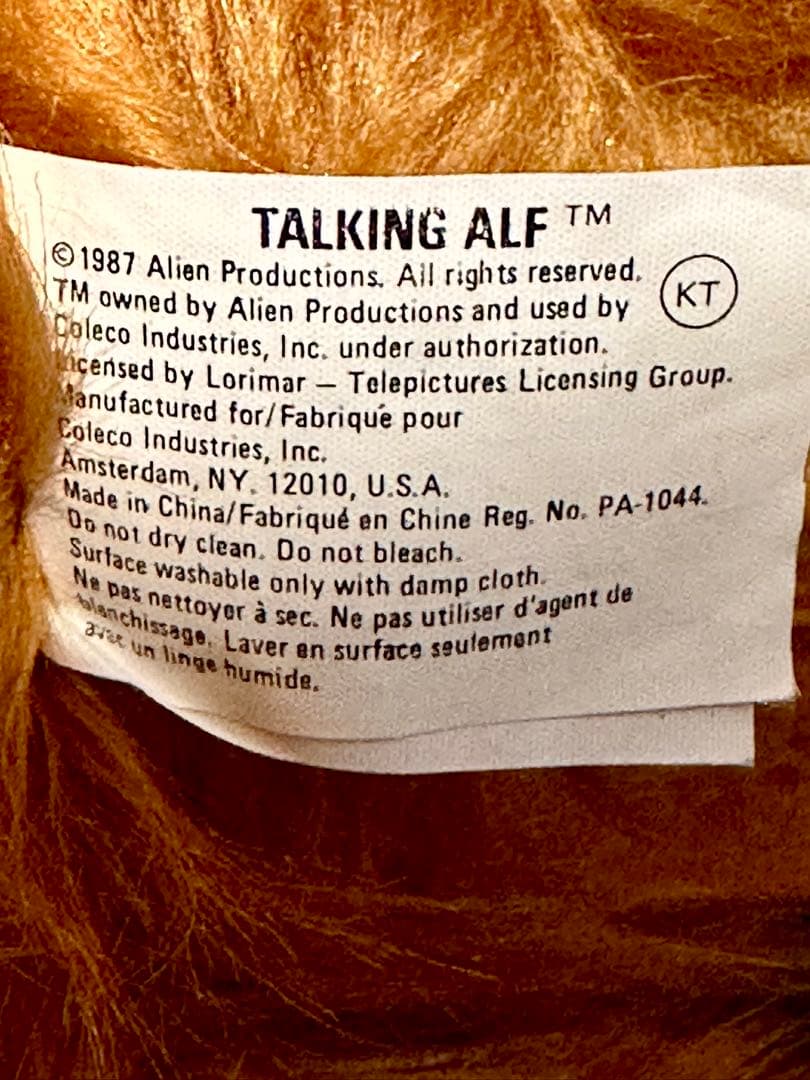 (超希少)喋るアルフ カセット式 Talking ALF ヴィンテージ 80s