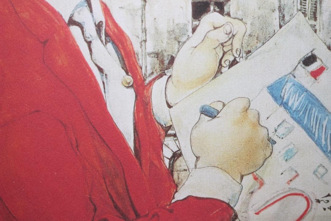 藤田嗣治 エスタンプリトグラフ「ジルベール ペトリデスの肖像画」 6/150
