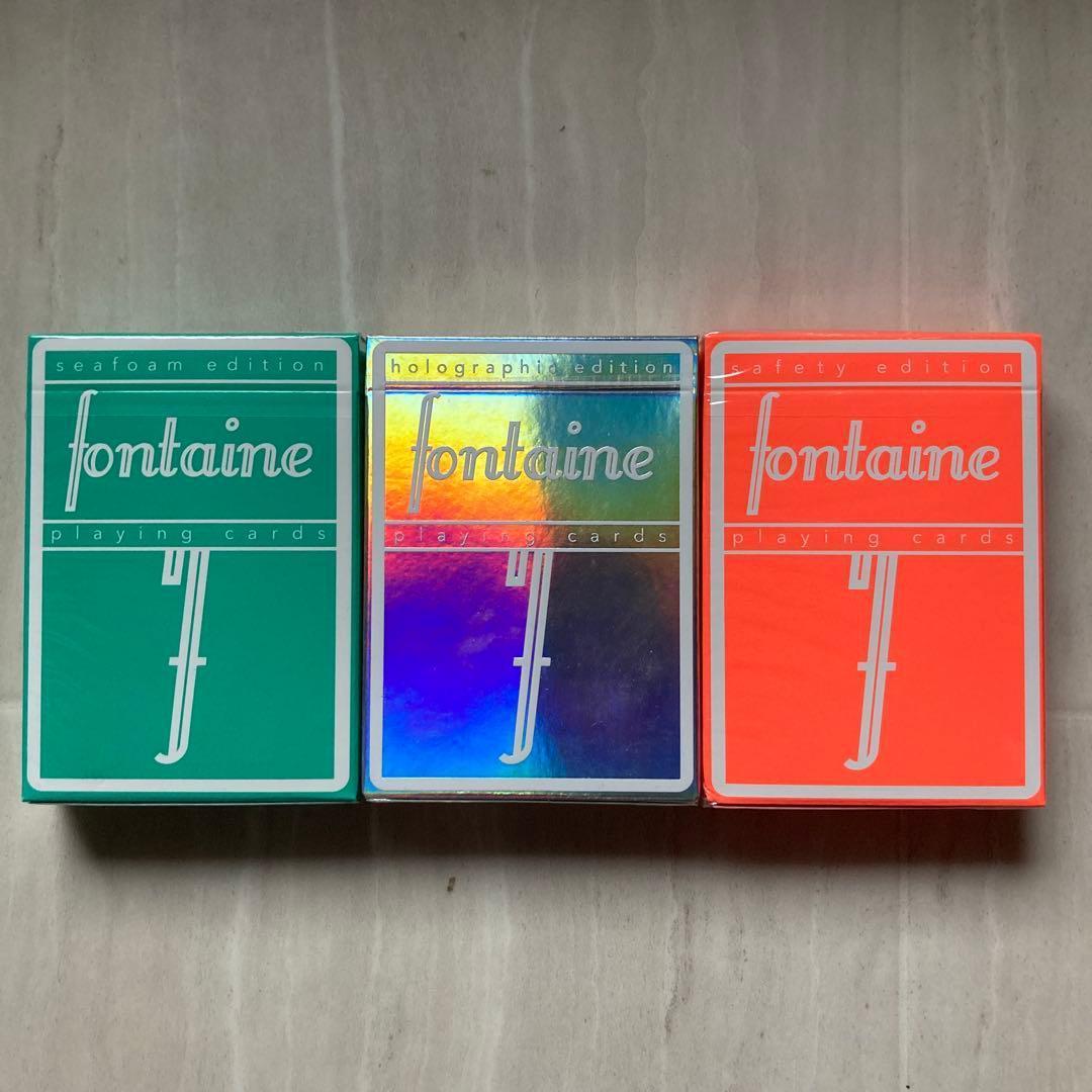 トランプ Fontaine safety holo seafoam