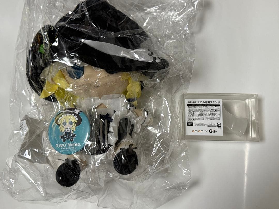 Gift 東方ぬいぐるみ ふもふもまりさ。 こうりんどうばーじょん 缶バッジ付