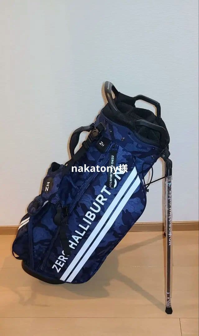 ZERO HALLIBURTON キャディバッグ ネイビースタンド
