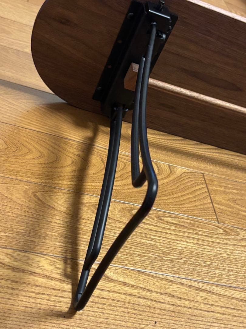 【品薄】SOLIDWOODSHELF テーブル（ウッドバー付き）