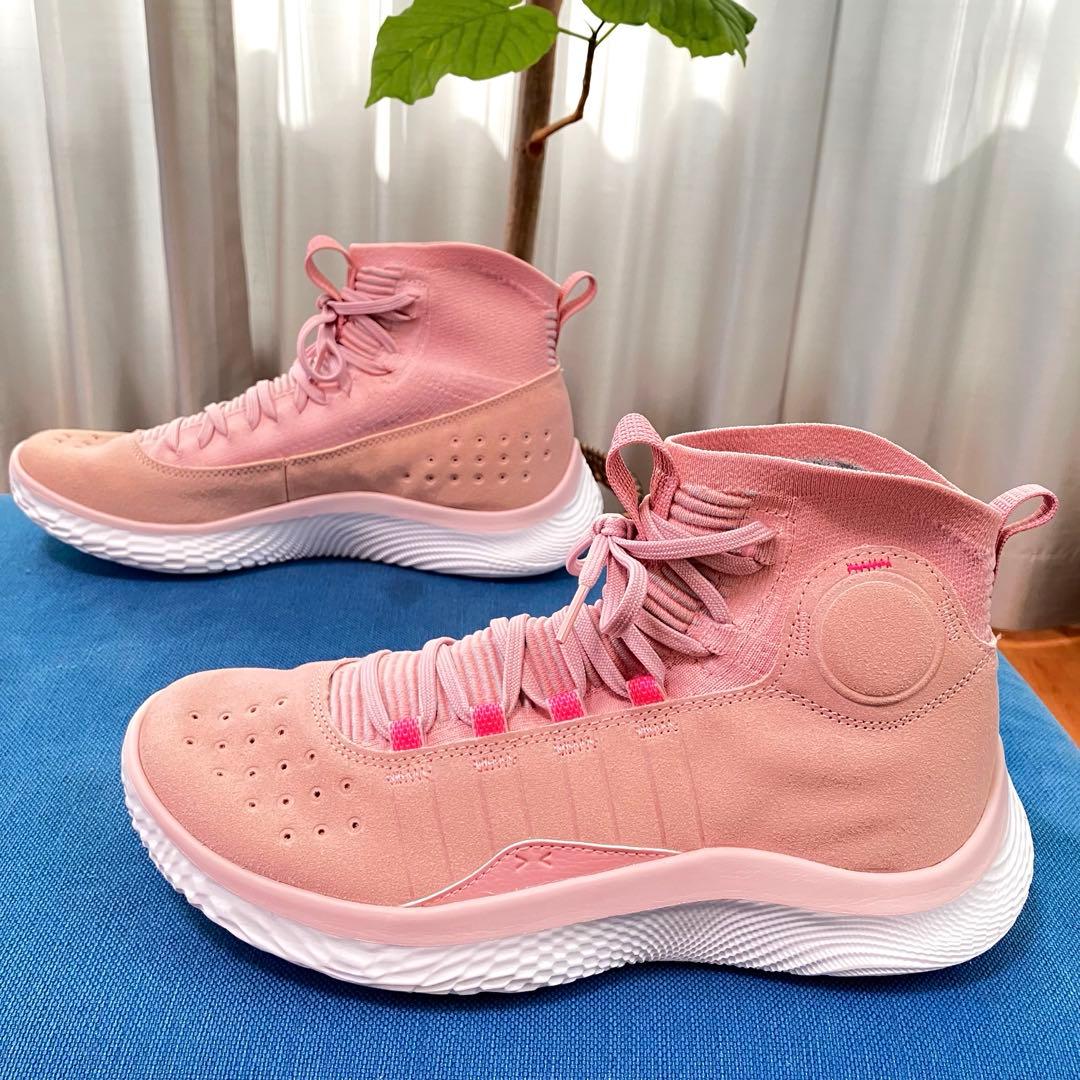 UA CURRY 4 flotro カリー4 フロトロ ピンク ホワイト 27