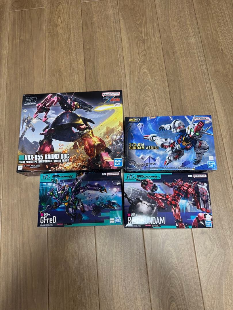 ガンプラ　まとめ売り　新品未開封　MGSD エアリアル等5点