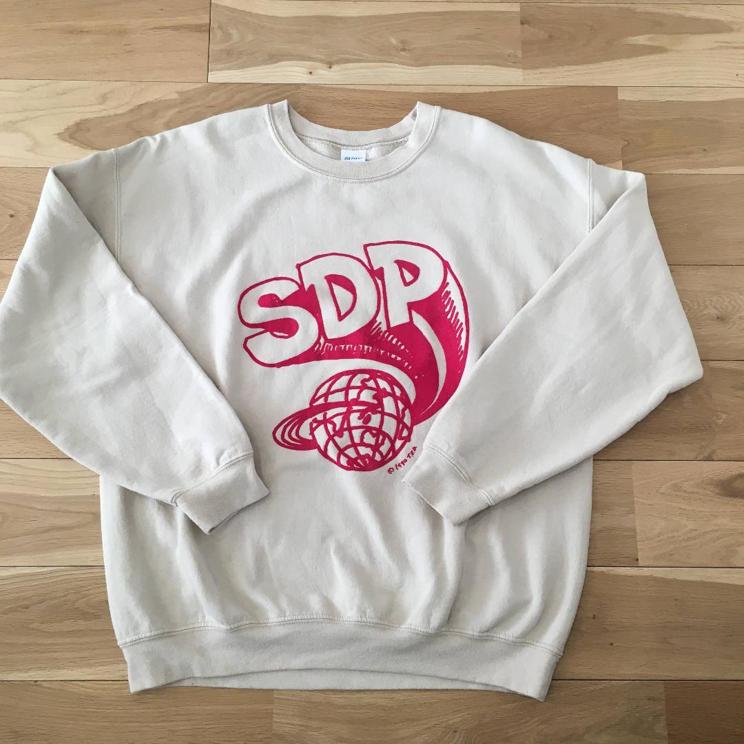 スチャダラパー スウェット トレーナー SDP ベージュ サイズL