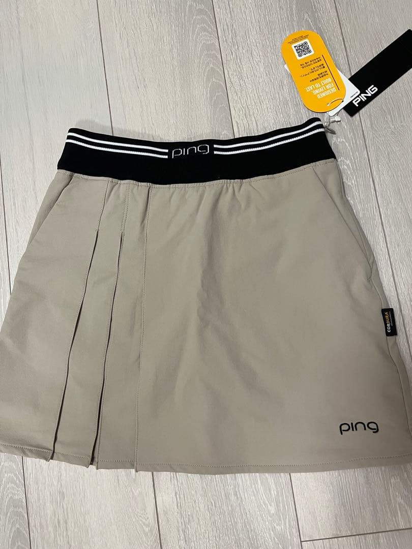 値下げ‼️PING レディース スカート SSベージュ