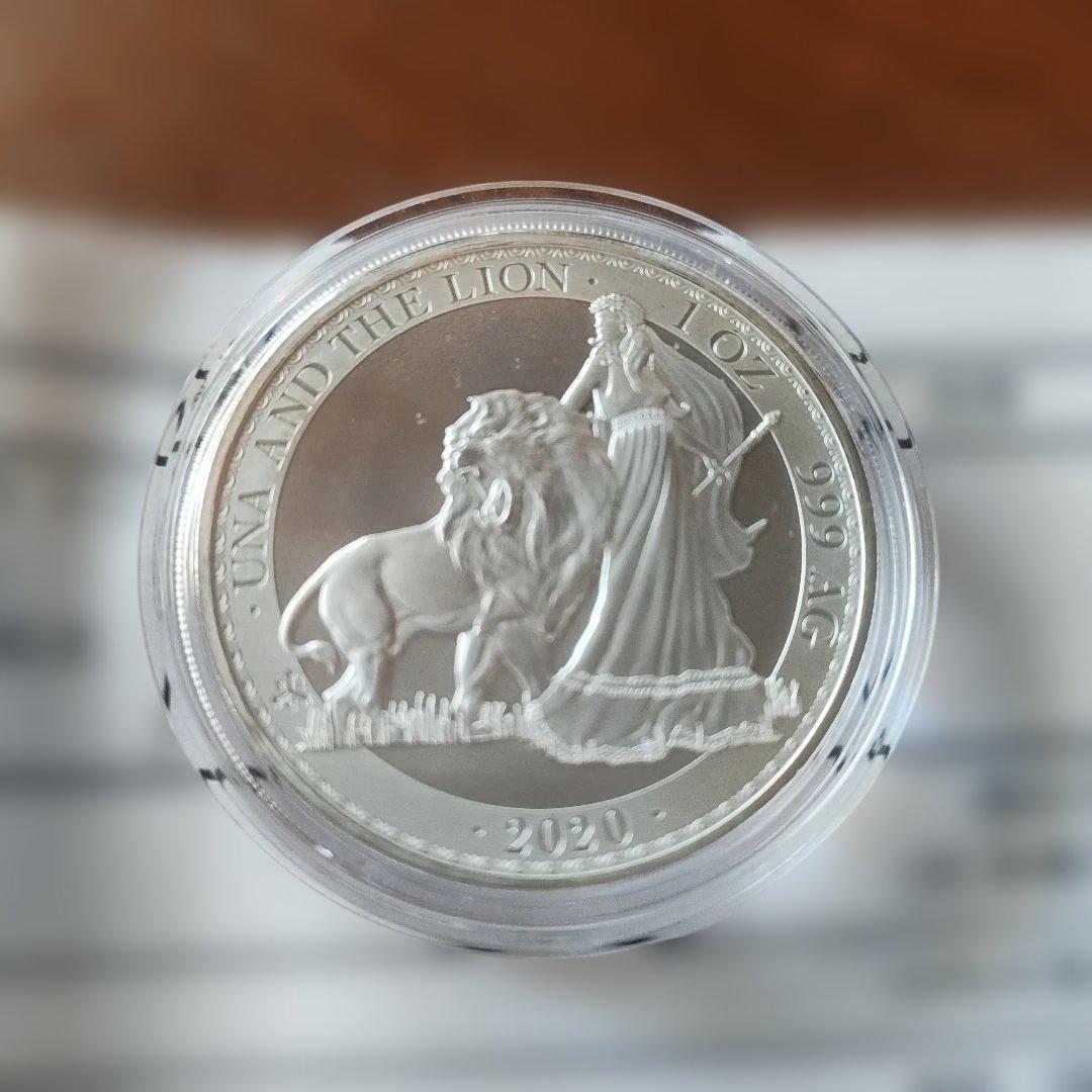 2020年 イギリス セントヘレナ ウナとライオン1ポンド銀貨