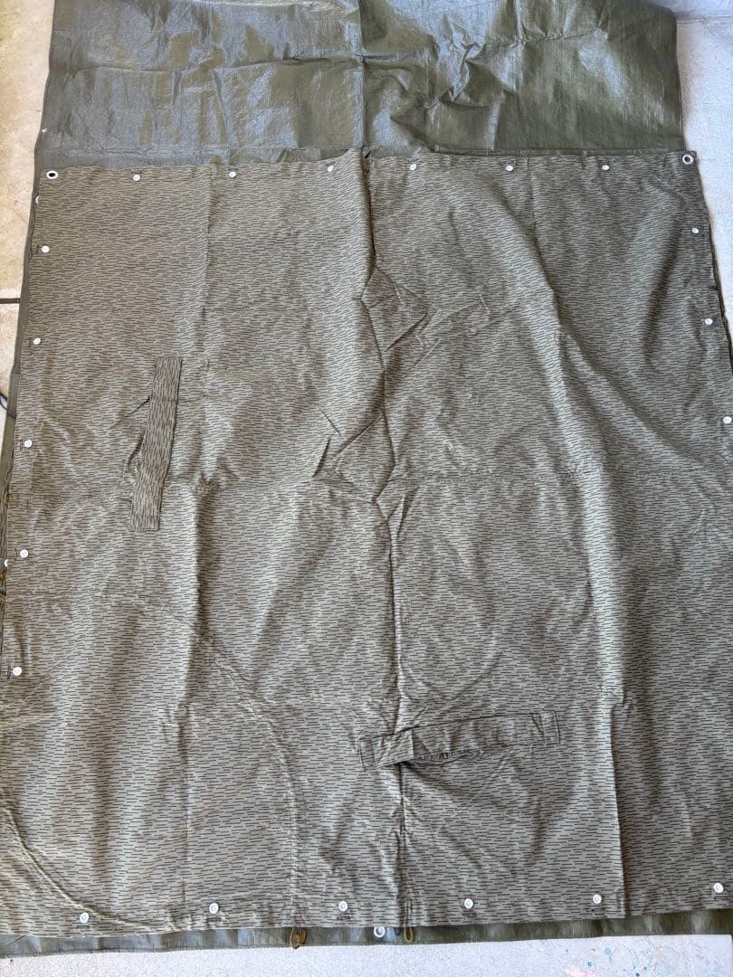 東ドイツ軍　軍幕　タープ　テント　コットン軍幕　ミリタリー キャンプ　キャンプ