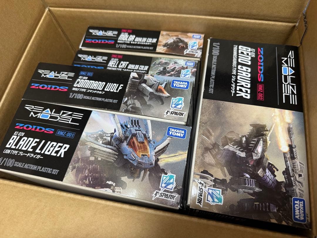 タカラトミー T-SPARK リアライズモデル ZOIDS 5種セット