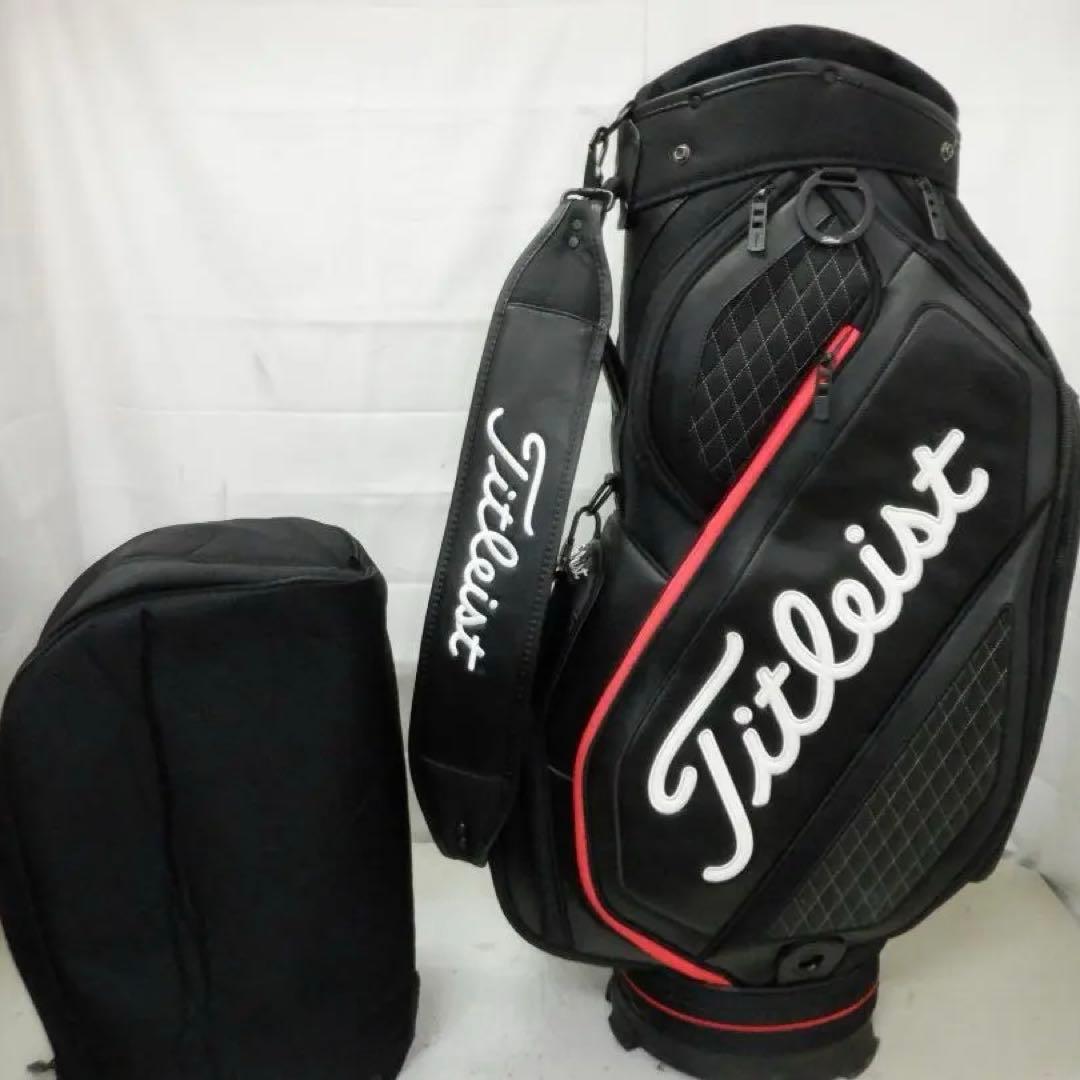 Titleist★タイトリスト★9.5型★美品★スタッフ(BK×RED)
