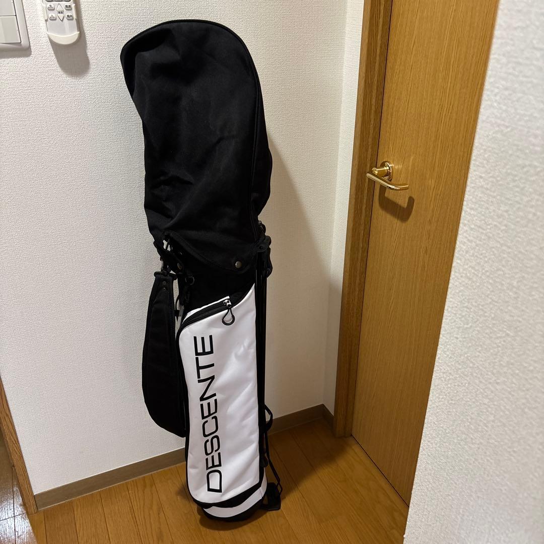 DESCENTE キャディバッグ ブラック/ホワイト