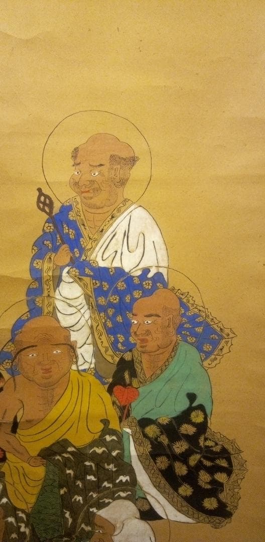 本物李朝時代の十六羅漢図(大作）