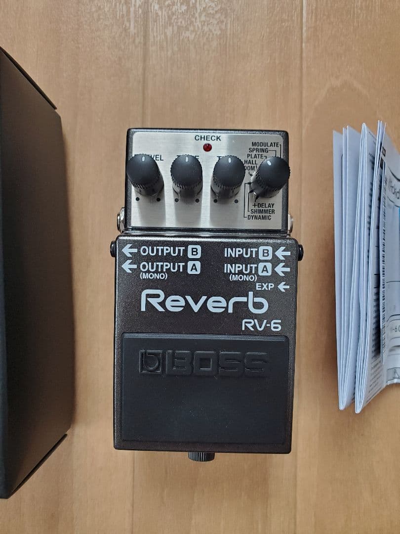 BOSS RV6 ギターエフェクター　(手押し使用のみ、1ユーザー品)